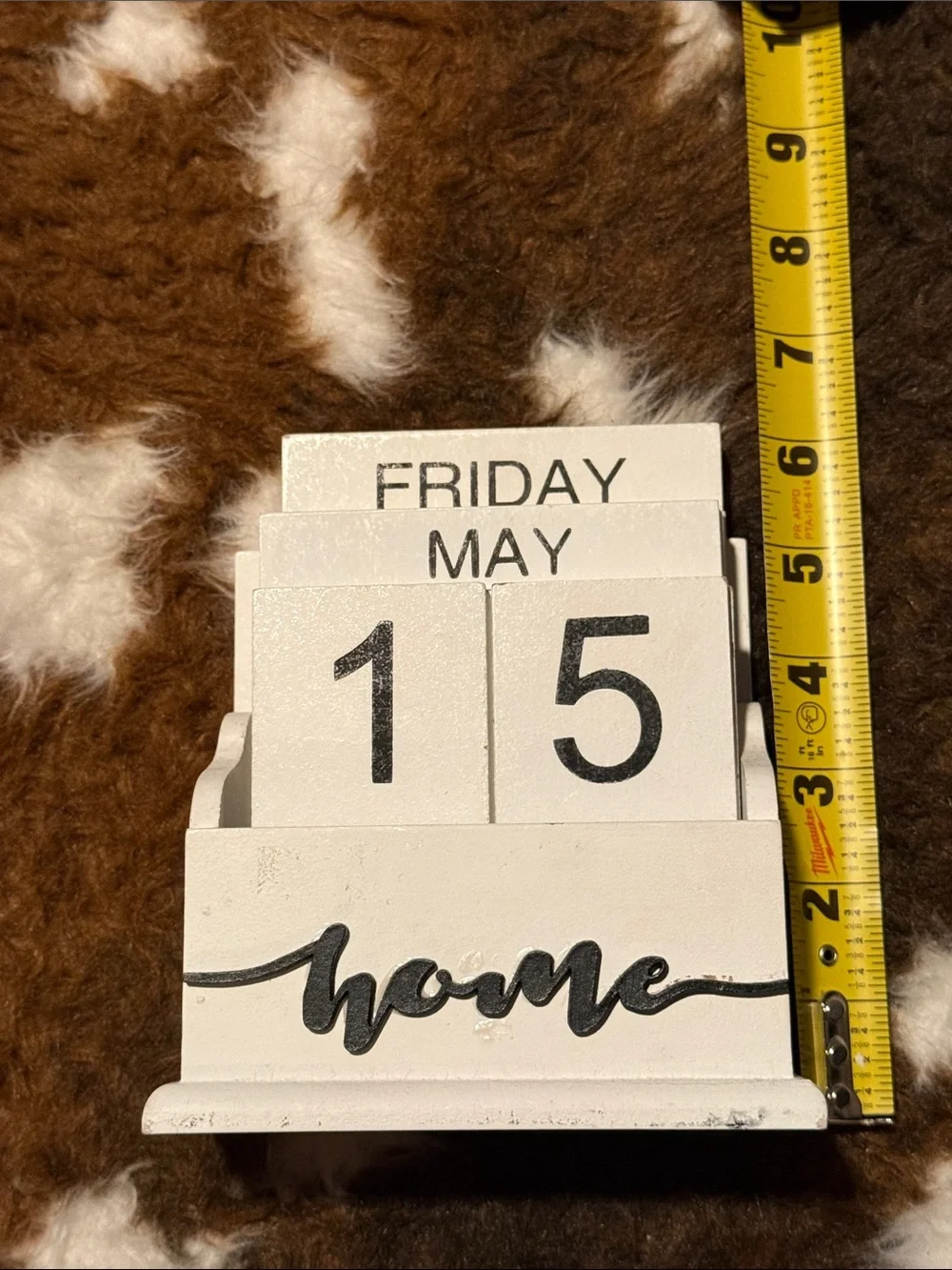 🖤Daily•Home•Wooden•black&white•table/desk•Calendar🖤